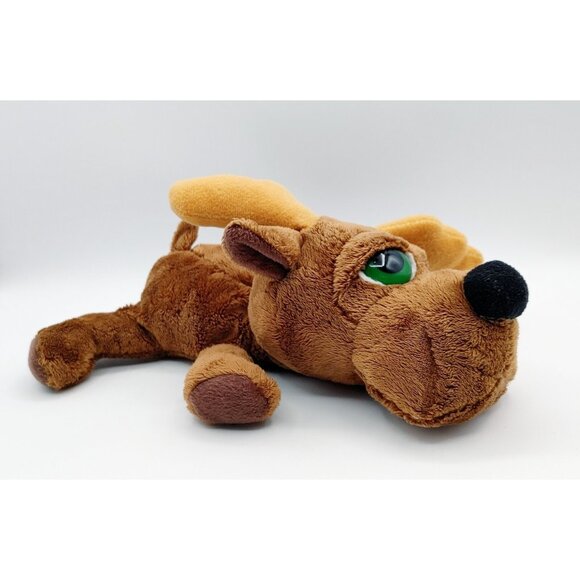 Russ Berrie Li’l Peepers Max The Moose Plush Brown Big Eyes 10" - Picture 1 of 4